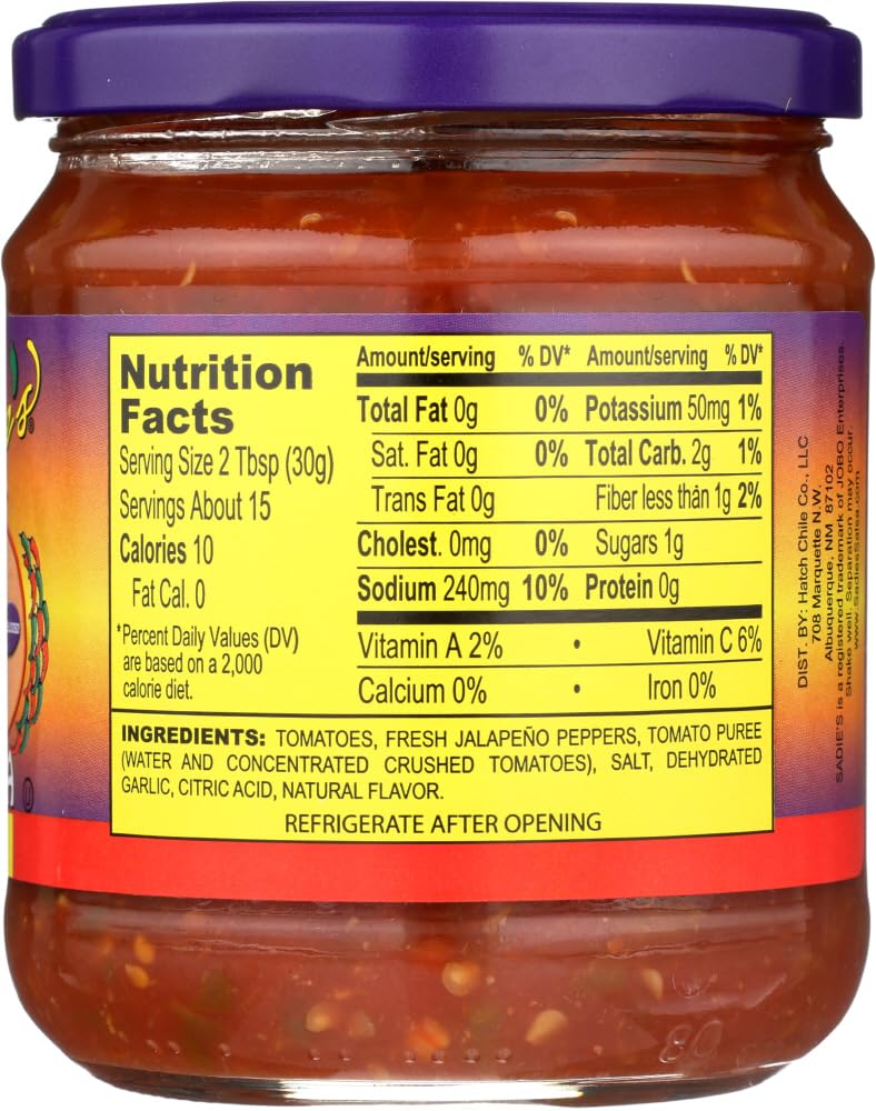 Amazon.com: Sadie's Hot Salsa 16 oz (Pack of 6)